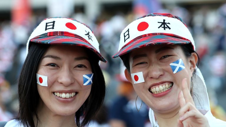 Scotland, Japan fans