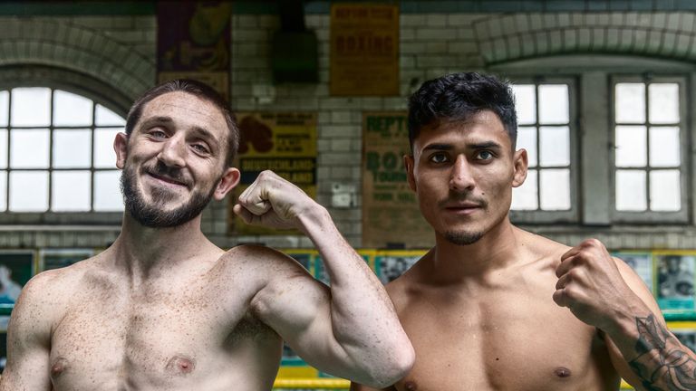 Jazza Dickens (L) faces Carlos Ramos in Friday's quarter-final