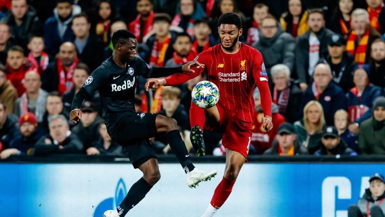 Joe Gomez struggled to impose himself during an erratic Reds' display