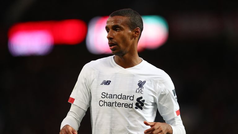 Joel Matip aggravated a knee injury against Manchester United