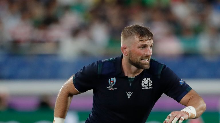 Scotland vice-captain John Barclay in action against Ireland in the World Cup