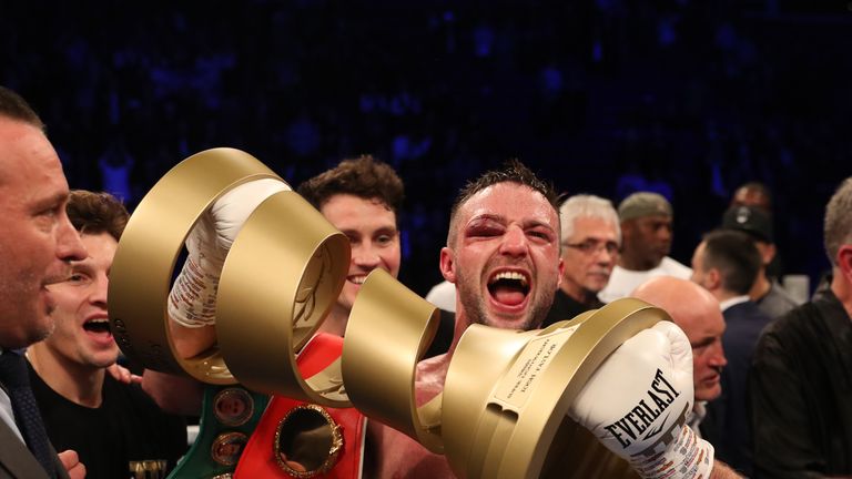 Regis Prograis v Josh Taylor, World Boxing Super Series Super-Lightweight Ali Trophy Final, WBA Super, IBF, WBC Diamond & Ring Magazine Super-Lightweight titles, o2 Arena, London.26th October 2019.Picture By Mark Robinson..