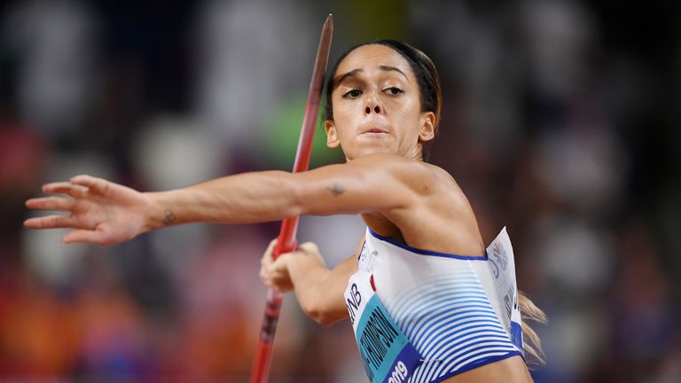 Katerina Johnson-Thompson impressed in the javelin - an event which she has found challenging during her career