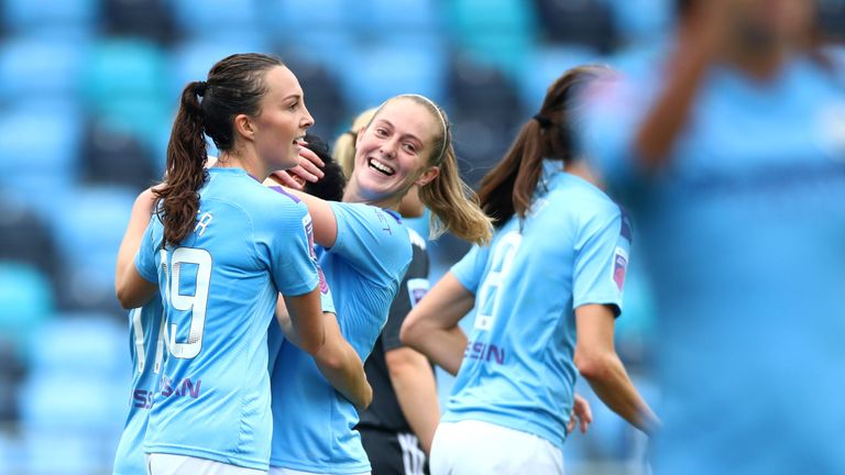 England midfielder Keira Walsh put Manchester City ahead in the first half