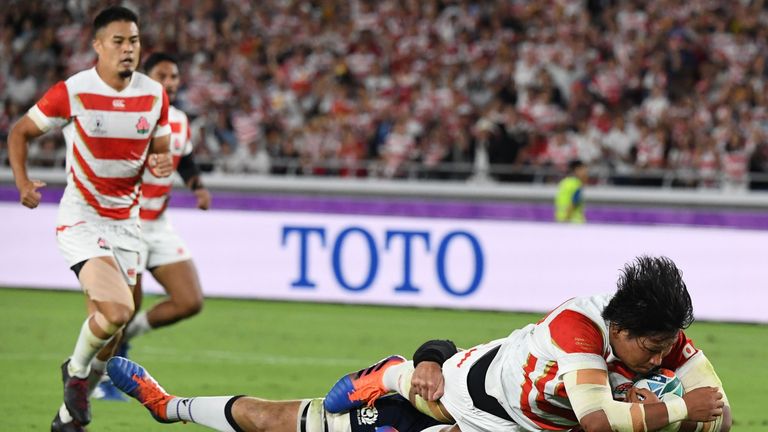 Keita Inagaki scored a brilliant second try for Japan