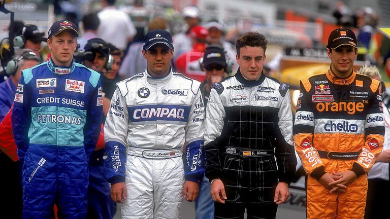 Raikkonen made his F1 debut in 2001, alongside other familiar faces...