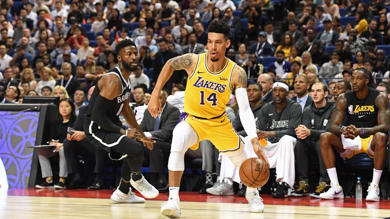 Danny Green in action for the Los Angeles Lakers