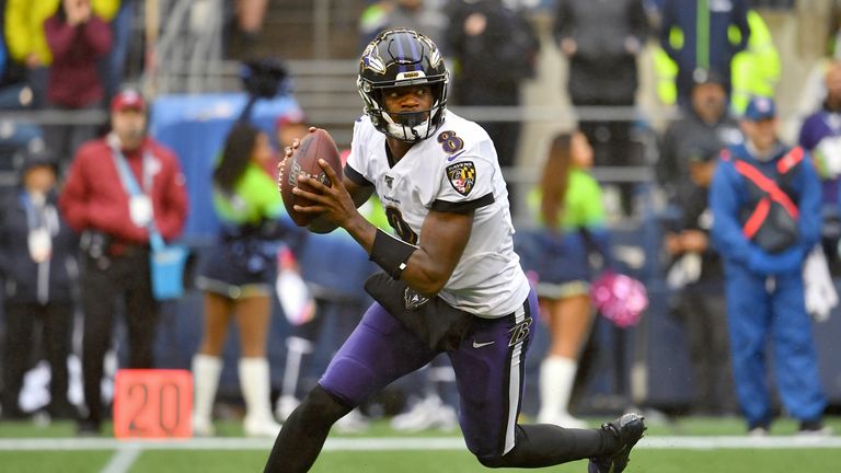 Lamar Jackson and the Ravens will host the undefeated Patriots in Week Nine on Sky Sports