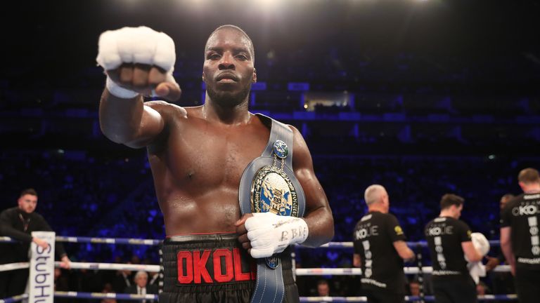 Yves Ngabu v Lawerence Okolie, EBU Cruiserweight Title, o2 Arena, London.26th October 2019.Picture By Mark Robinson..