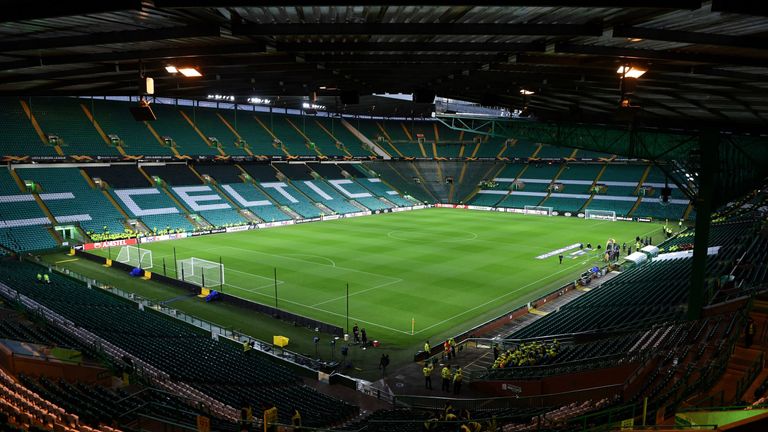 Lazio supporters appeared to perform the gesture whilst making their way to Celtic Park