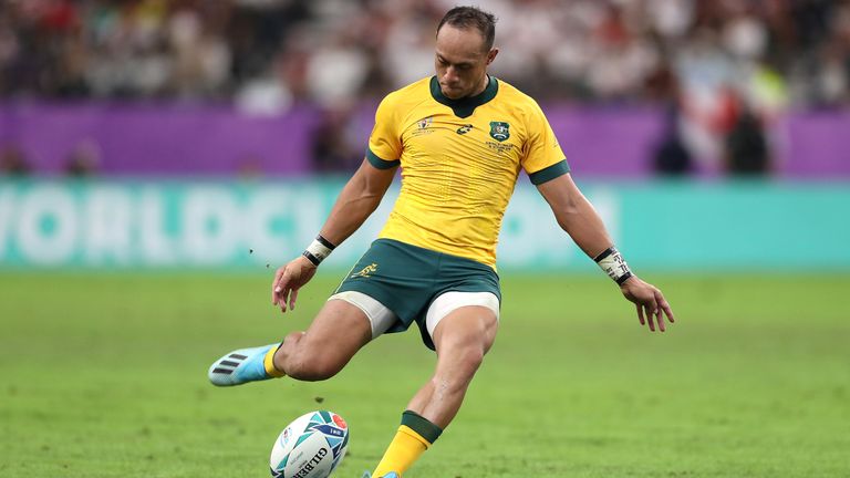 Christian Lealiifano notched the first points of the Test off the tee