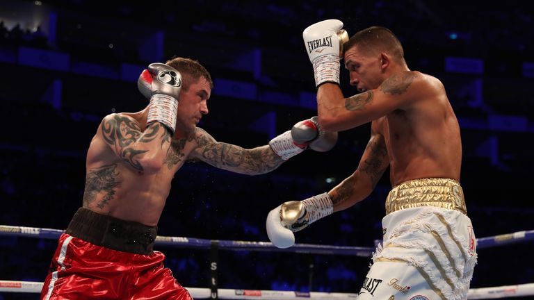 Ricky Burns v Lee Selby, Lightweight contest, o2 Arena, London.26th October 2019.Picture By Mark Robinson..