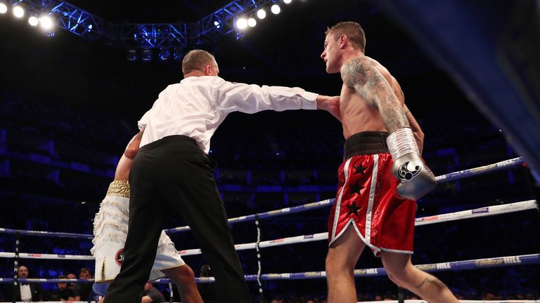 Ricky Burns v Lee Selby, Lightweight contest, o2 Arena, London.26th October 2019.Picture By Mark Robinson..
