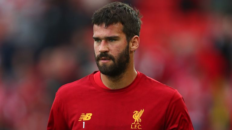 Alisson has been out of action since coming off during the 4-1 win over Norwich at Anfield on August 9