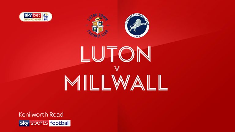 Luton v Millwall badge