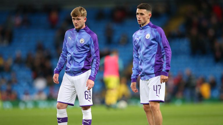 Tommy Doyle and Phil Foden lined up alongside each other for City's Carabao Cup clash with Southampton