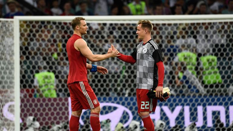 Manuel Neurer and Marc-Andre Ter Stegen are locked in a battle for Germany's No 1 spot