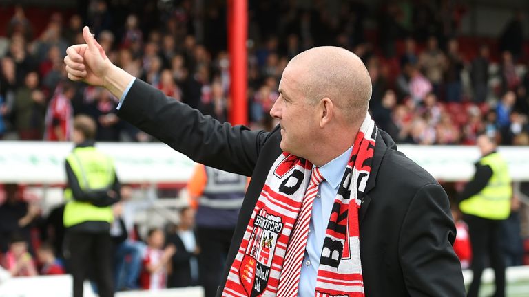 Mark Warburton led Brentford to the Championship in 2014