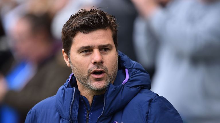 Tottenham Hotspur's Argentinian head coach Mauricio Pochettino looks on before the English Premier League football match between Brighto n and Tottenham Hotspur at the American Express Community Stadium in Brighton, southern England on October 5, 2019. (Photo by Glyn KIRK / AFP)