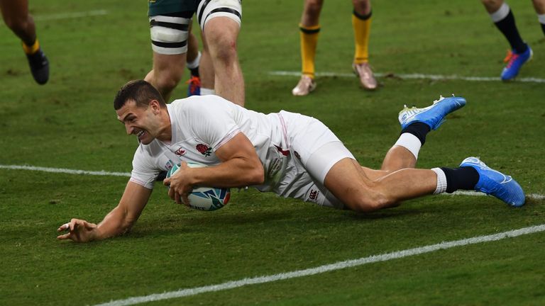 May scored England's and his second soon after, after good build-up work from centre Henry Slade