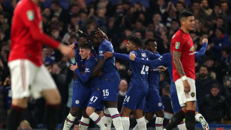Michy Batshuayi celebrates after equalising for Chelsea