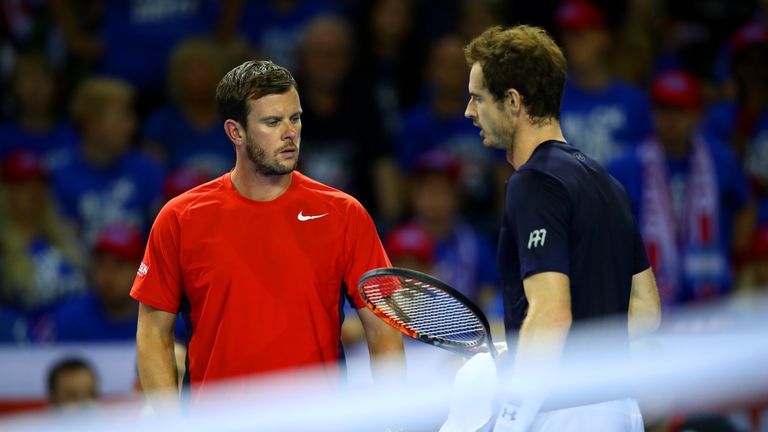 xxxx during day three of the Davis Cup semi final between Great Britain and Argentina at Emirates Arena on September 18, 2016 in Glasgow, Scotland.