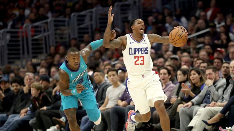 LA Clippers against Charlotte Hornets in the NBA