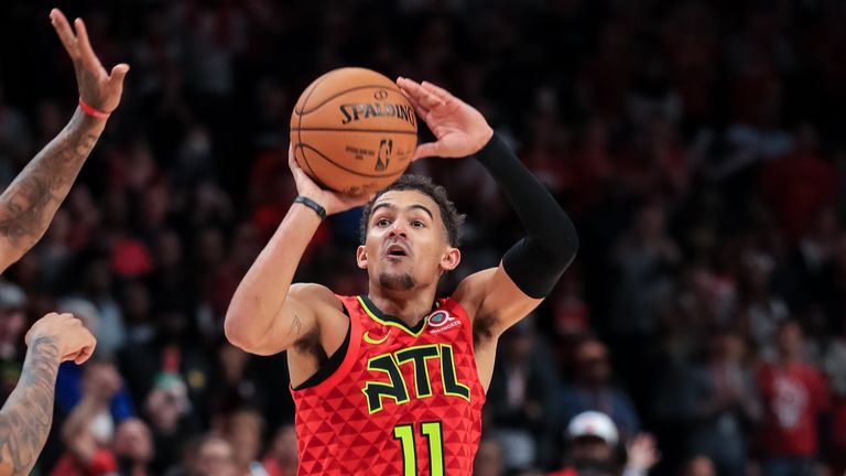 Trae Young has been named the NBA's Eastern Conference Player of the Week