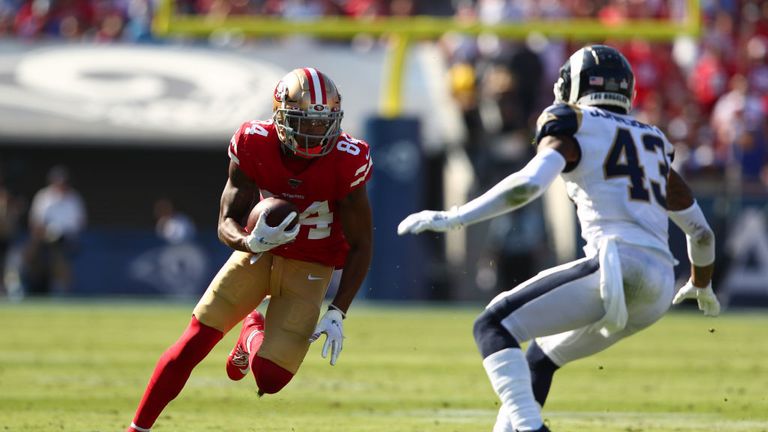 San Francisco 49ers against Los Angeles Rams in the NFL