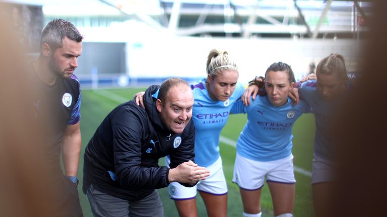 Nick Cushing aún no ha llevado al Manchester City a un título de la Liga de Campeones
