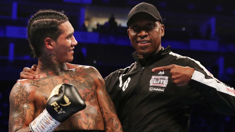 Conor Benn alongside his dad Nigel Benn