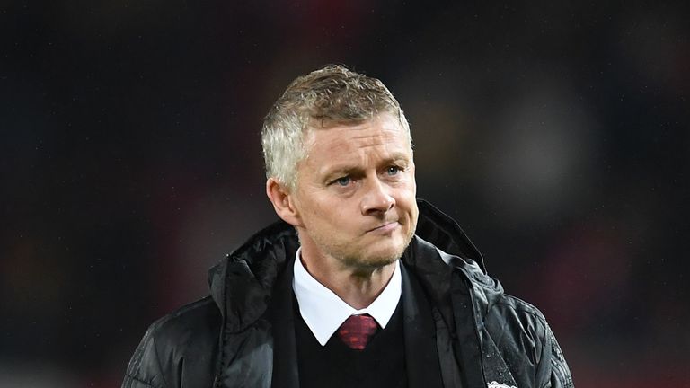 Ole Gunnar Solskjaer during Manchester United vs Arsenal at Old Trafford