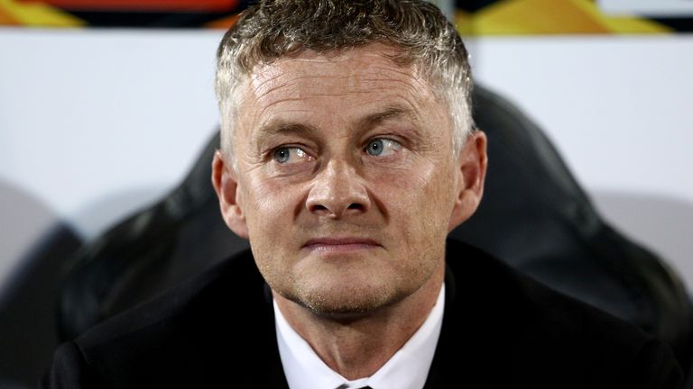 BELGRADE, SERBIA - OCTOBER 24: Manager Ole Gunnar Solskjaer of Manchester United prior the UEFA Europa League group L match between Partizan and Manchester United at Partizan Stadium on October 24, 2019 in Belgrade, Serbia. (Photo by MB Media/Getty Images)