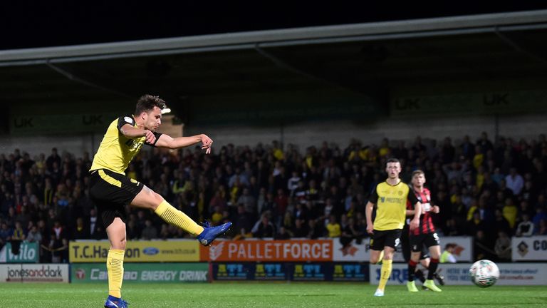 Oliver Sarkic scored the opener in the 2-0 win over Bournemouth last month