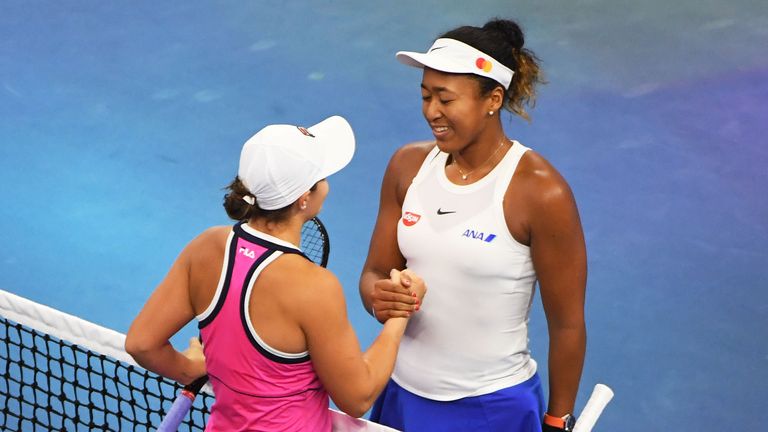 Osaka continued her resurgence with victory over top seed Barty