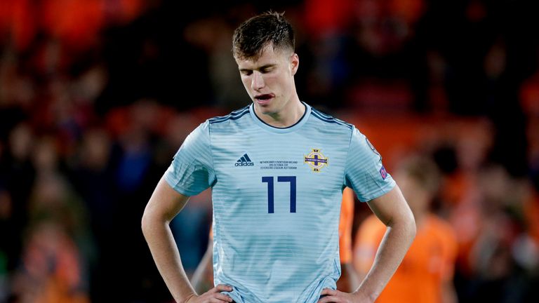 Paddy McNair and his Northern Ireland teammates were devastated by their late defeat to Netherlands 