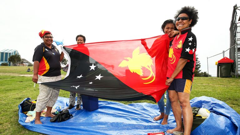 TAURANGA, NEW ZEALAND - JANUARY 16:  during the ICC U19 Cricket World Cup match between India and Papua New Guinea at Bay Oval on January 16, 2018 in Tauranga, New Zealand.  (Photo by Hagen Hopkins/Getty Images)