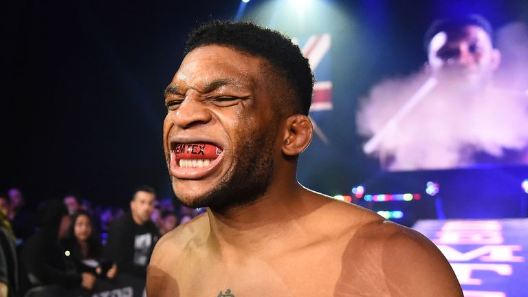 Paul Daley (red gloves) before getting in the cage as he went on to defeat Brennan Ward (not pictured) by knockout in their Bellator MMA welterweight fight at The Forum on January 21, 2017 in Inglewood, California.