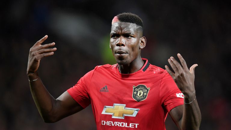 Paul Pogba during Manchester United vs Arsenal at Old Trafford