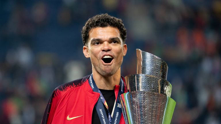 Pepe won the Nations League with Portugal in the summer