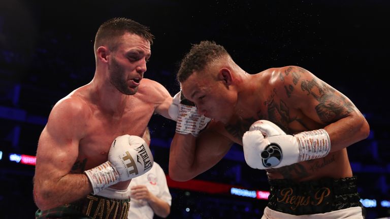 Regis Prograis v Josh Taylor, World Boxing Super Series Super-Lightweight Ali Trophy Final, WBA Super, IBF, WBC Diamond & Ring Magazine Super-Lightweight titles, o2 Arena, London.26th October 2019.Picture By Mark Robinson..