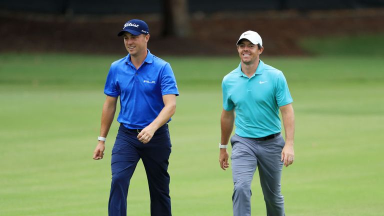  McIlroy plays alongside Justin Thomas (left) and Xander Schauffele for the first two rounds in Japan 