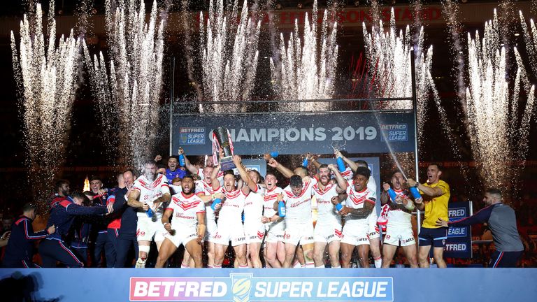 St Helens beat Salford Red Devils 23-6 to claim the Super League trophy for the first time in five years. 