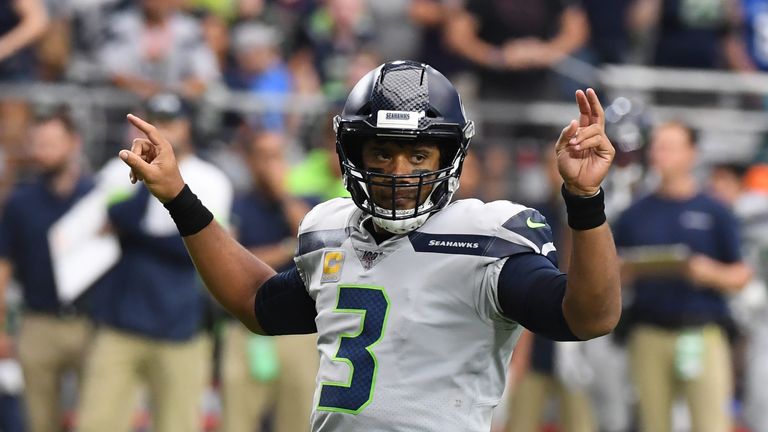 Seattle Seahawks quarterback Russell Wilson is aiming to take his team to 4-1