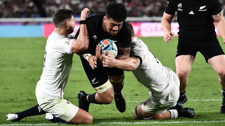 Ardie Savea went over for New Zealand's only try on 58 minutes
