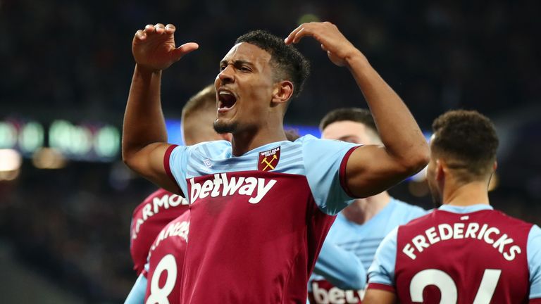 Sebastian Haller scored his fourth goal of the season for West Ham to give them the lead over Palace