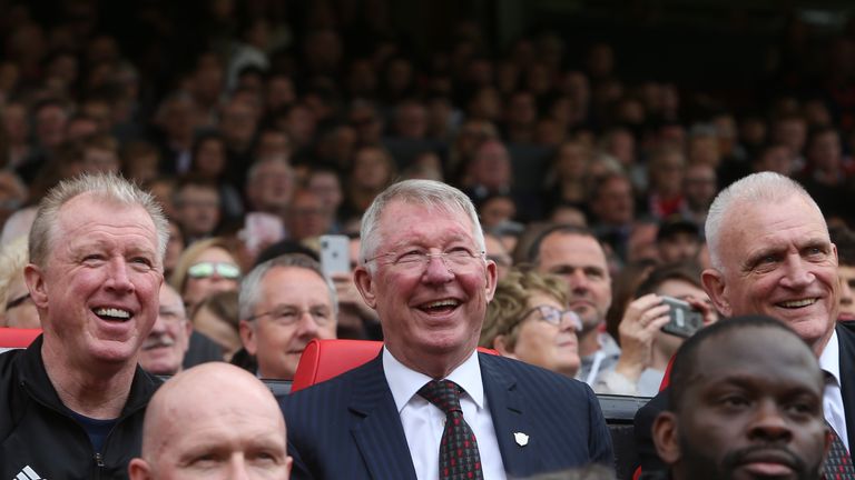 Sir Alex returned to the Old Trafford dugout in May to celebrate the 20th anniversary of Manchester United's treble-winning season