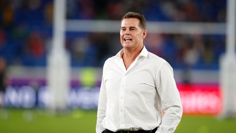 South Africa coach Rassie Erasmus ahead of the World Cup semi-final against Wales