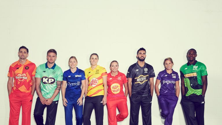 Players representing each of the teams in The Hundred