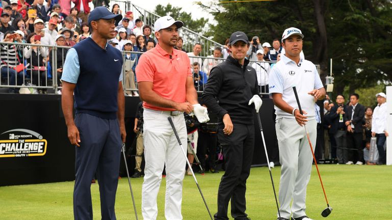 McIlroy played in The Challenge: Japan Skins on Monday alongside Tiger Woods, Hideki Matsuyama and Jason Day